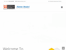 Tablet Screenshot of bunnshvac.com